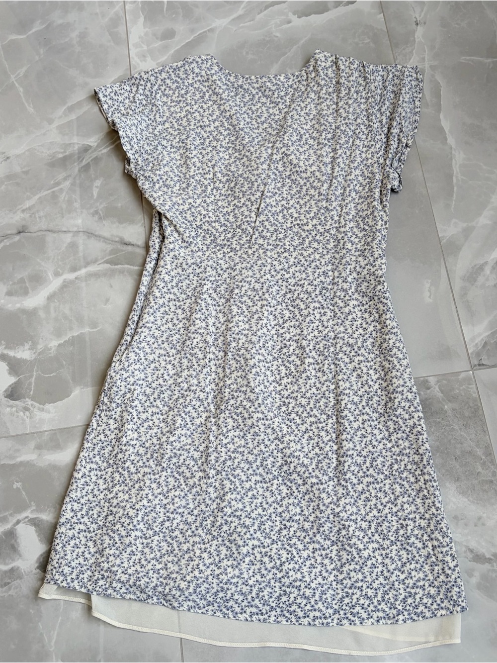 Anthropology Rails Helena Blue Garden mini Dress XS Floral Feminine Cottagecore - Picture 10 of 15